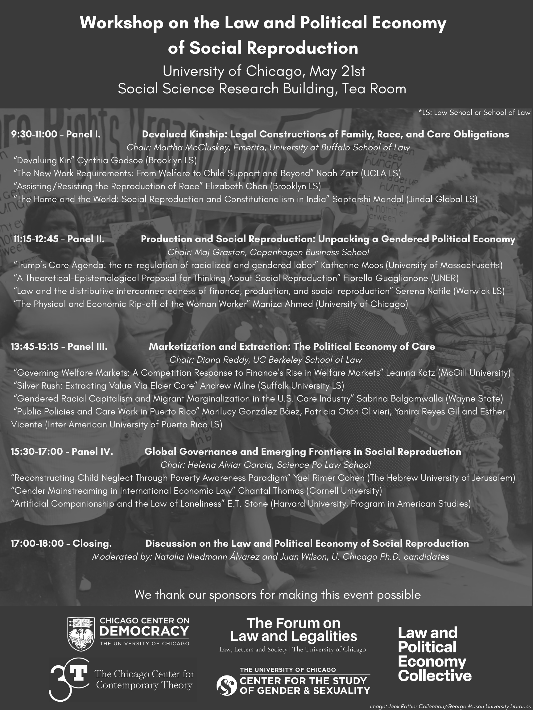 The Law and Political Economy of Social Reproduction