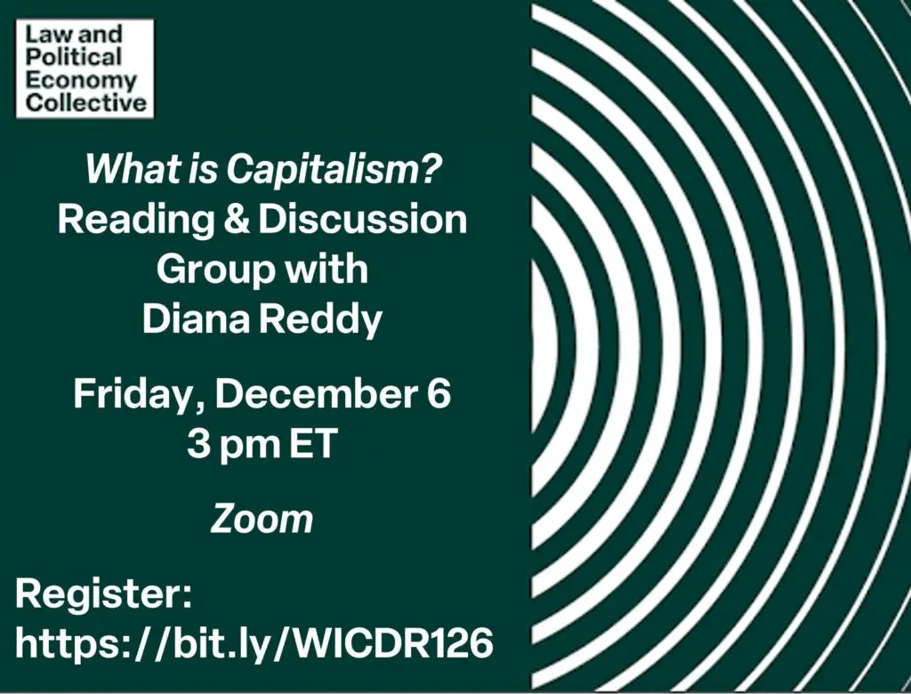 What is Capitalism? Reading & Discussion Group
