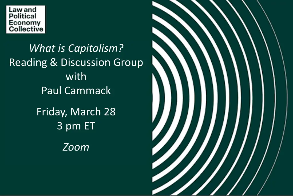What is Capitalism? Reading & Discussion Group